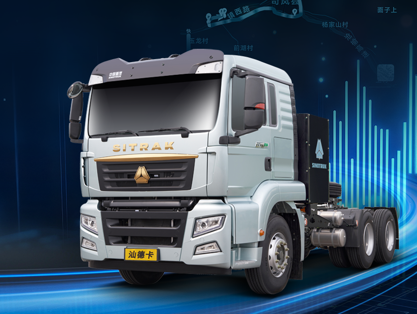 汕德卡G7M新能源牵引车：高频出勤不